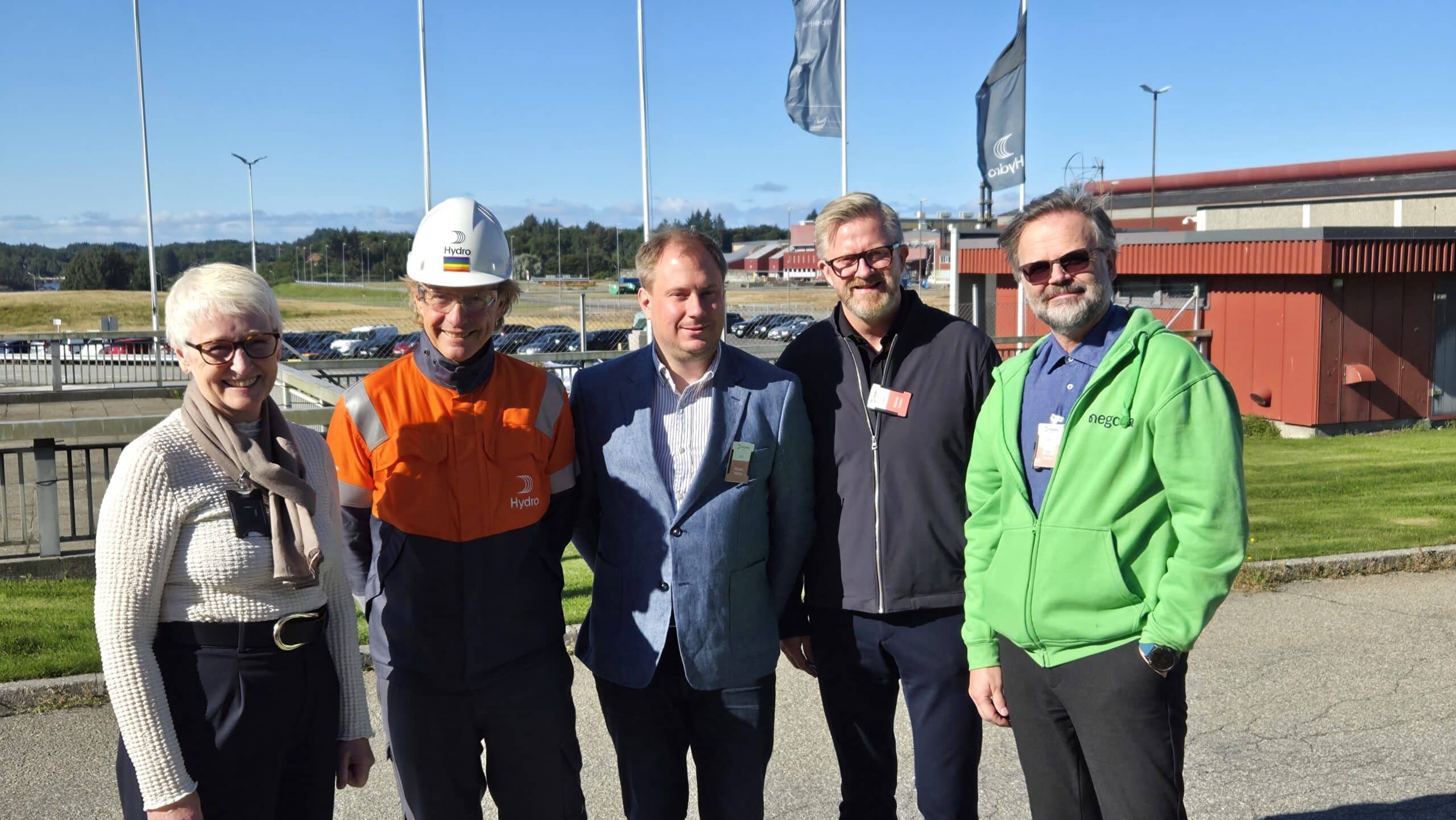 Negotia og YS på besøk hos Hydro Aluminium Karmøy