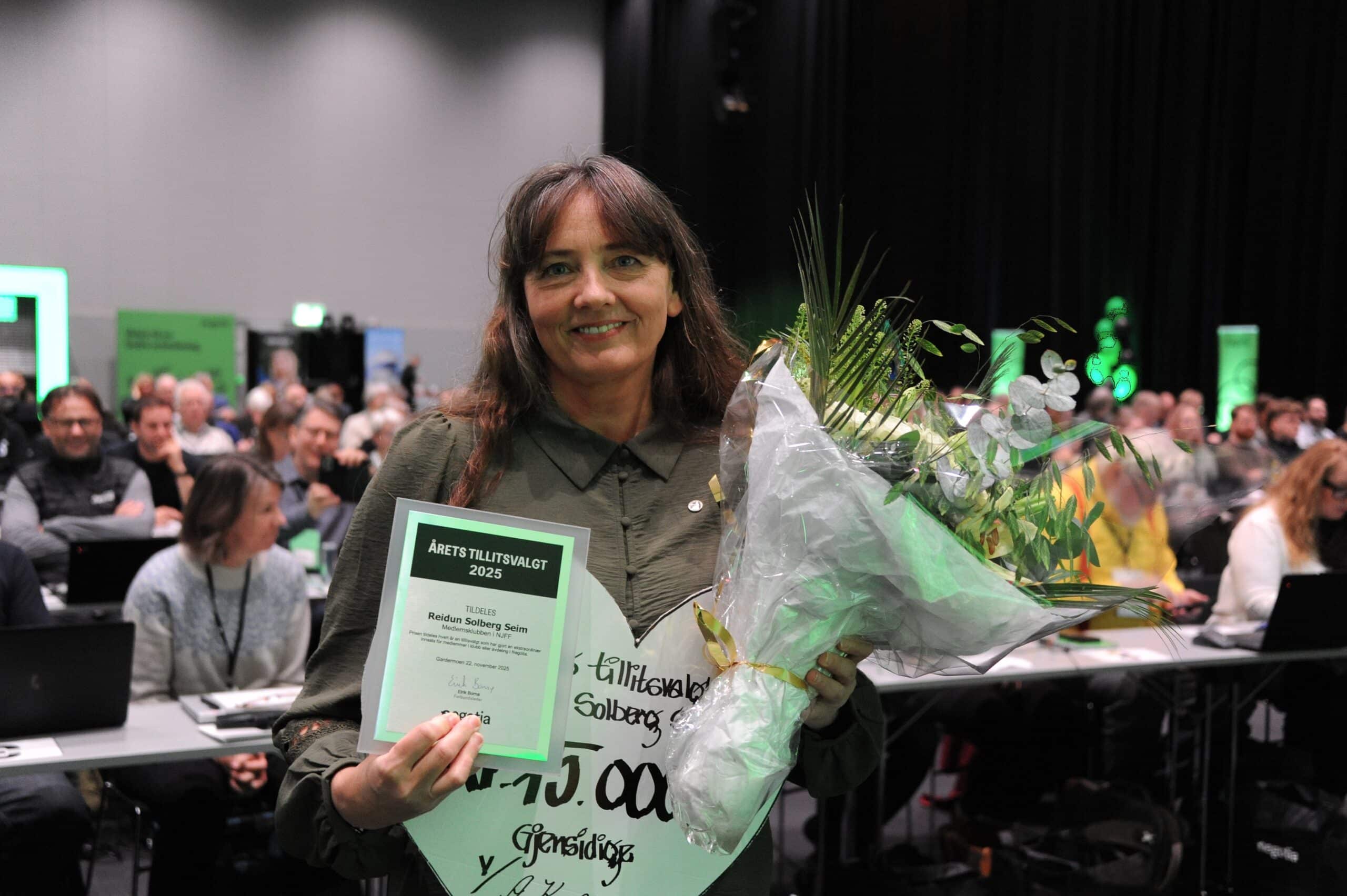 Reidun Solberg Seim - årets tillitsvalgt i Negotia 2025