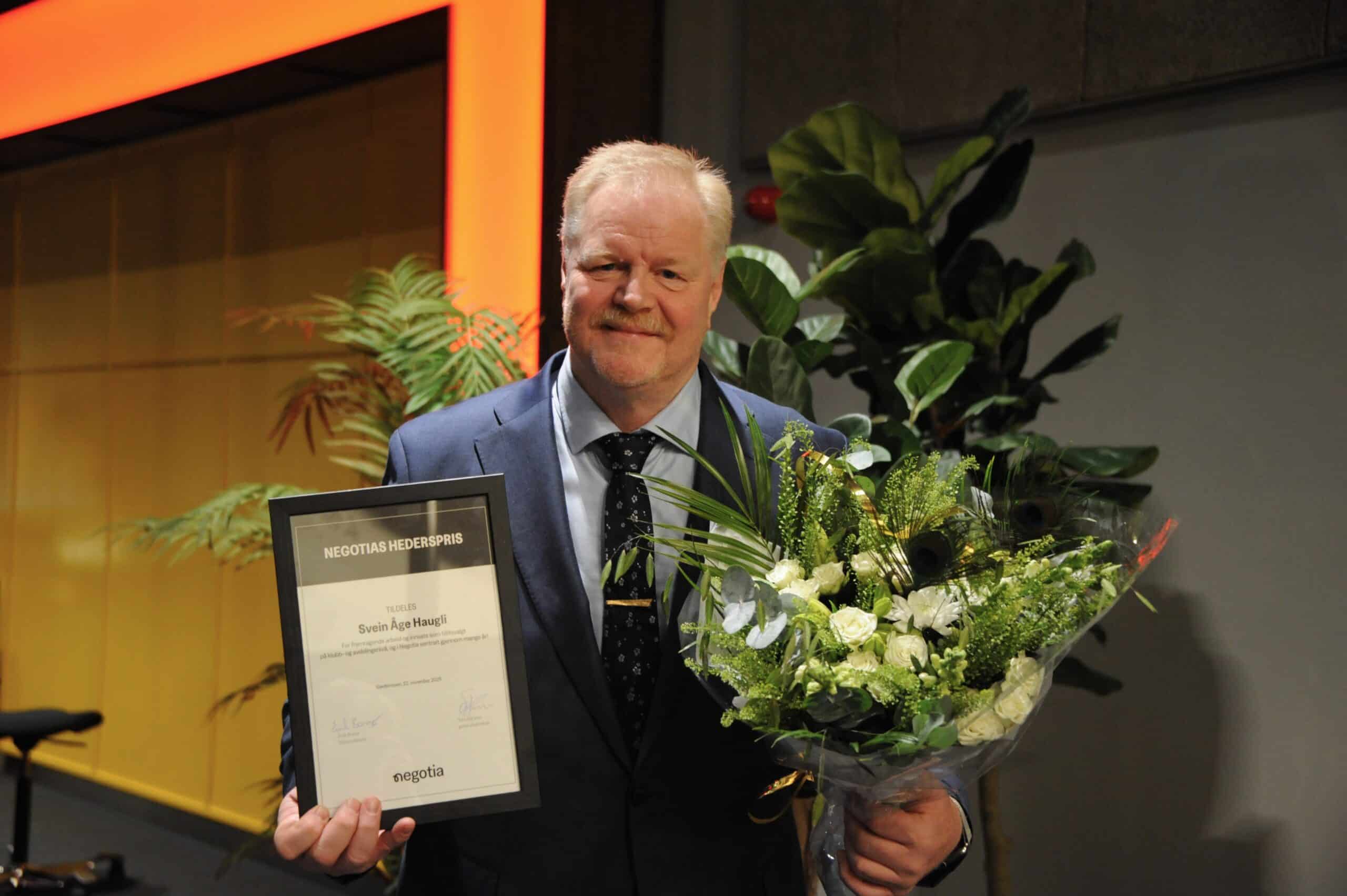 Svein Åge Haugli - Negotias hederspris
